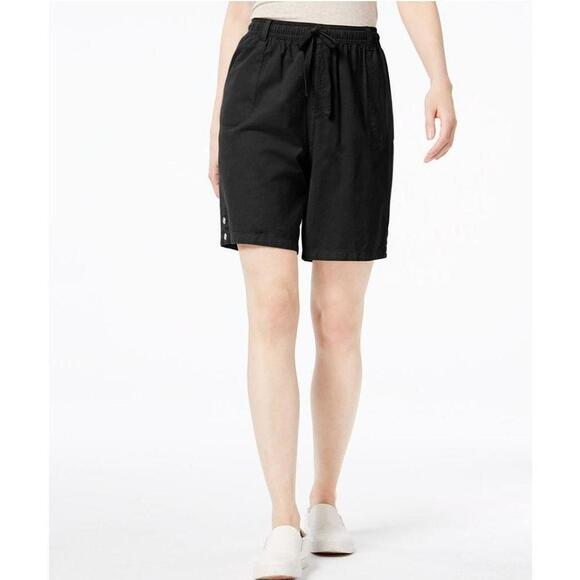 Karen Scott Petite Cotton Shorts - Picture 1 of 2